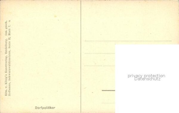 Hoffmann Heinrich Dorfpolitiker Schwarzwald Pfeife Zeitun – Bild 2