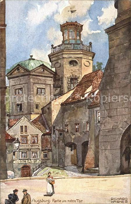 Wagner Richard Kuenstler Augsburg Partie am roten Tor