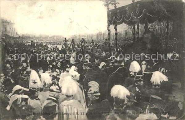 Adel Belgien Funerailles Roi Leopold II 22 Decembre
