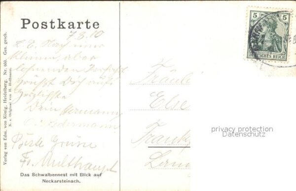 Hoffmann Heinrich Schwalbennest Neckarsteinach – Bild 2
