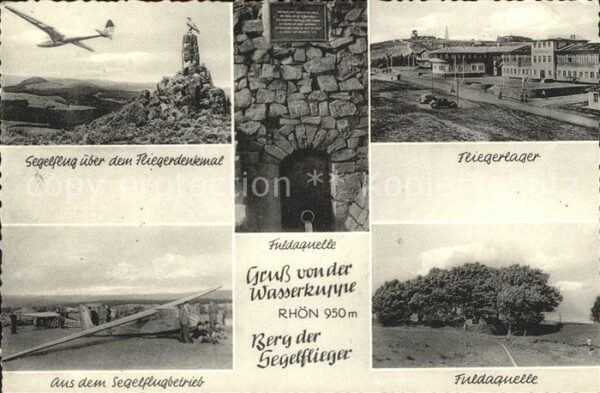 Segelflug Gliding Vol-Voile Vuolo-a-Vela Wasserkuppe Rhön Fliegerlager Fliegerde