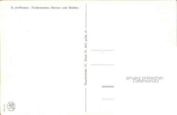 Hoffmann Heinrich Reichenweier Obertor Dolder – Bild 2