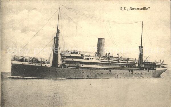 Dampfer Oceanliner S/S Anversville