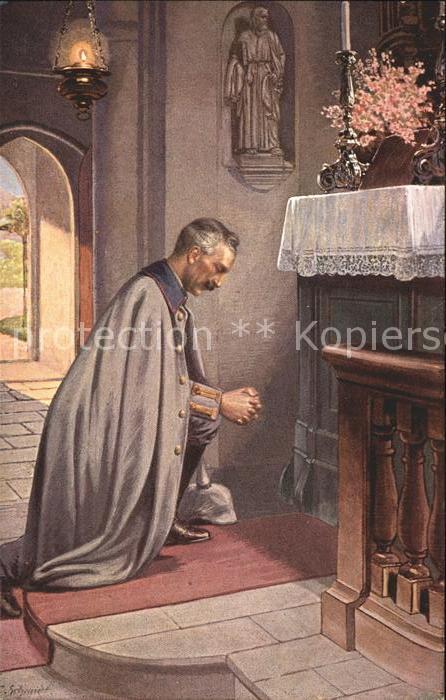 Wilhelm II Gebet Stille Andacht Gedicht H. v. Ditt