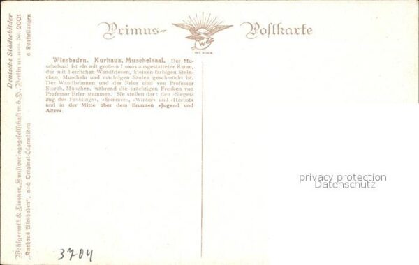 Verlag Primus Nr. 2001 Wiesbaden Kurhaus Muschelsaal – Bild 2