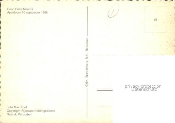 Adel Niederlande Taufe Prinz Maurits Prinzessin Margriet – Bild 2