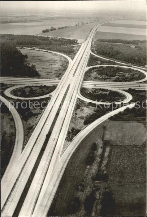 Autobahn Schönefelder Kreuz Fliegeraufnahme
