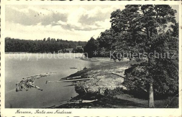 Masuren Niedersee Ostpreussen Partie am Niedersee