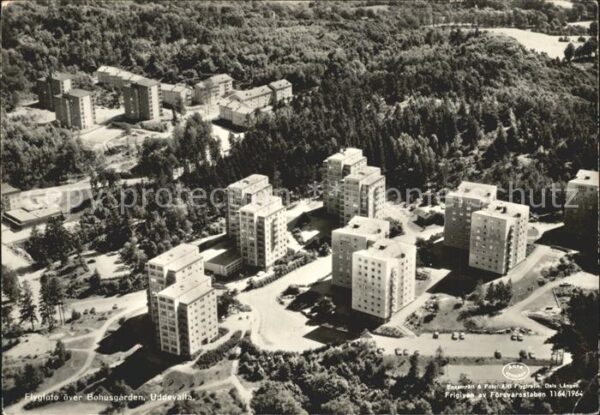 Uddevalla Flygfoto över Bohusgarden