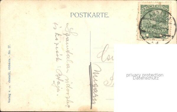 Opatija Abbazia Hafenpartie – Bild 2