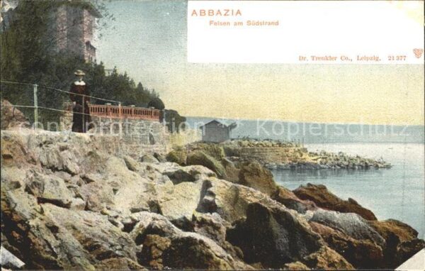 Opatija Abbazia Felsen am Südstrand