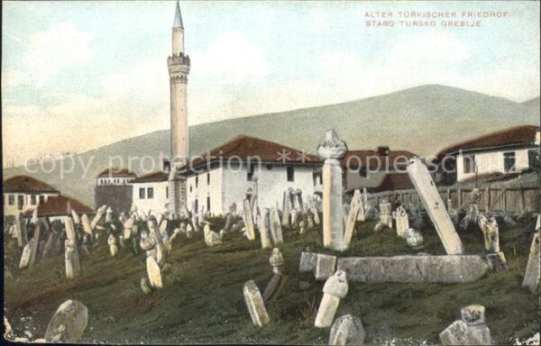 Yugoslavie Jugoslawien alter türkischer Friedhof