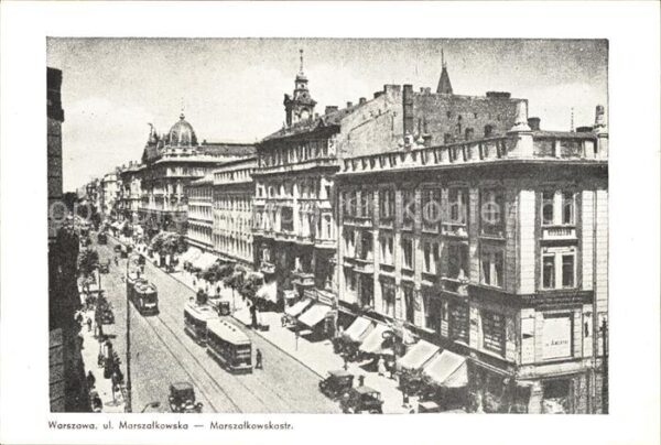 Warszawa Marszalkowskostrasse Strassenbahn