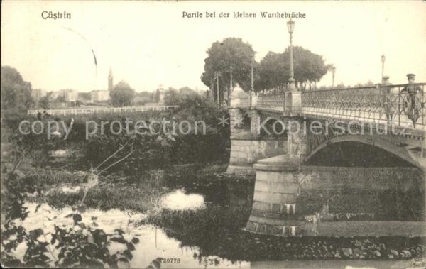 Cuestrin Ostbrandenburg Brückenpartie an der Warthe
