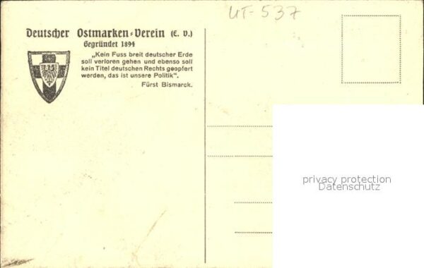 Marienburg Westpreussen Künstlerkarte Radierung – Bild 2
