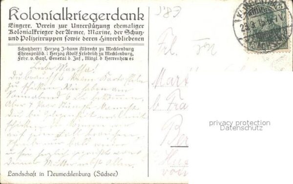 Deutsch-Suedwestafrika Eingeborenenhütten am Fluss – Bild 2