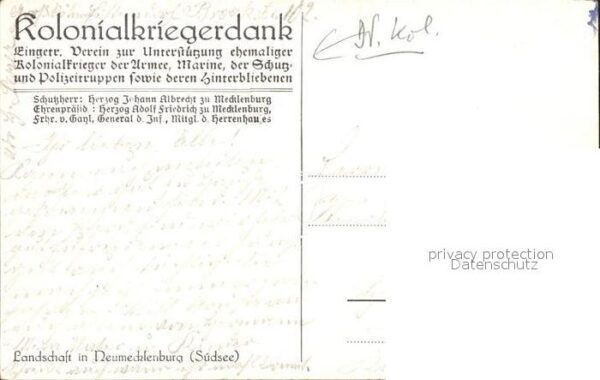 Deutsch-Suedwestafrika Eingeborenenhütte am Fluss – Bild 2