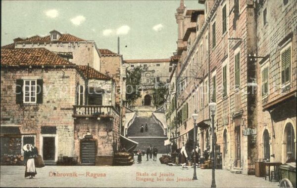 Dubrovnik Ragusa Eingang bei den Jesuiten