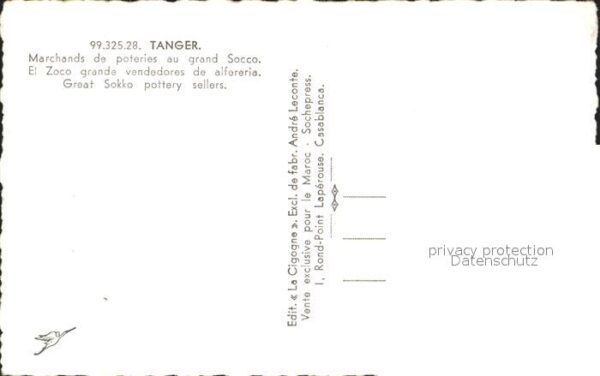 Tanger Tangier Tangiers Marchands de poteries au grand Socco – Bild 2
