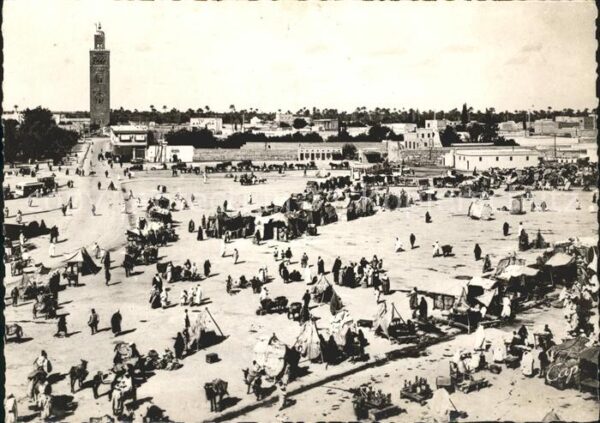 Marrakech Marrakesch Vue generale de la Place Djma el Fna
