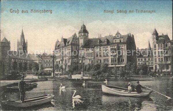 Kaliningrad Schloss mit Teichanlagen