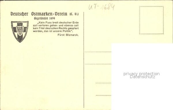 Marienburg Westpreussen Künstlerkarte Radierung Hugo Ulbrich – Bild 2