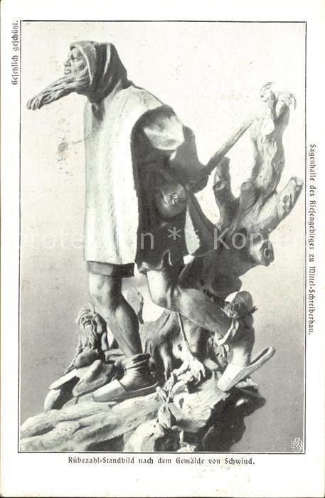 Mittelschreiberhau Rübezahl Standbild nach dem Gemälde von