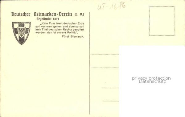 Marienburg Westpreussen an der Nogat nach Original Radierung vo – Bild 2