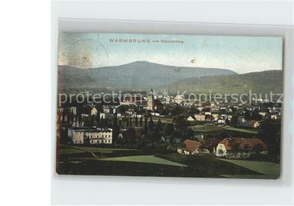Warmbrunn Bad Blick vom Scholzenberg