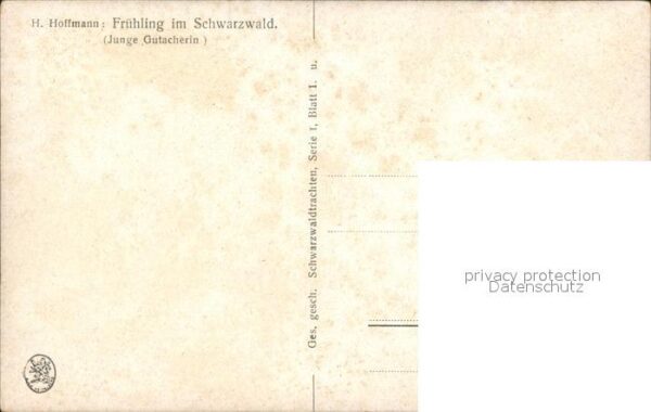 Hoffmann Heinrich Frühling im Schwarzwald Junge Gutacheri – Bild 2