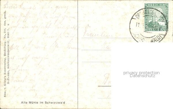Hoffmann Heinrich Alte Mühle im Schwarzwald – Bild 2