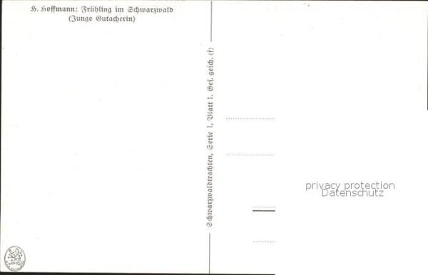 Hoffmann Heinrich Frühling im Schwarzwald Junge Gutacheri – Bild 2