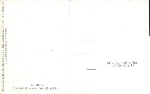 Hoffmann Heinrich Heidelberg Schloss – Bild 2