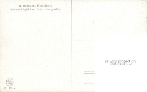 Hoffmann Heinrich Heidelberg Schloss – Bild 2
