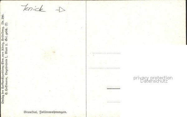 Hoffmann Heinrich Graufthal Felsenwohnungen – Bild 2