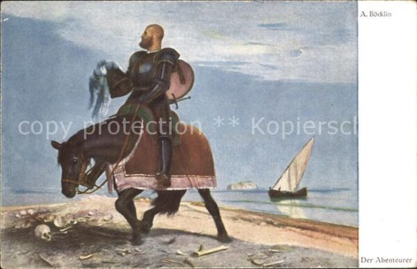 Boecklin Arnold Der Abenteurer Bruckmanns-Bildkarte-Nr.