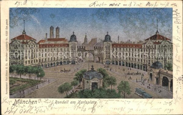 Lunakarte Nr. 6356 München Rondell Karlsplatz
