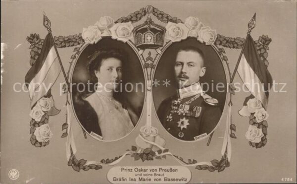 Adel Preussen Prinz Oskar Gräfin Ina Marie von Bassew