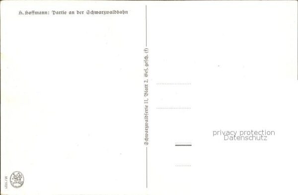 Hoffmann Heinrich Schwarzwaldbahn-Partie Schwarzwaldhäuse – Bild 2