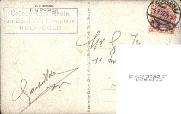 Hoffmann Heinrich Burg Rheinstein – Bild 2