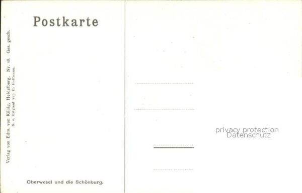 Hoffmann Heinrich Oberwesel Schönburg – Bild 2