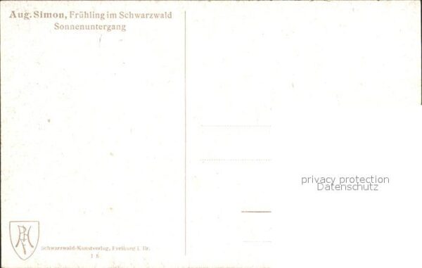 Simon A. Frühling im Schwarzwald Sonnenuntergang – Bild 2