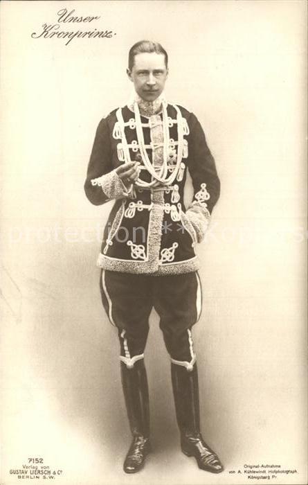 Adel Preussen Kronprinz Wilhelm