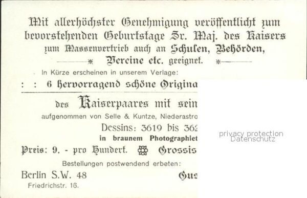 Wilhelm II Enkel Gustav-Liersch-Verlag-Nr. 3619 – Bild 2