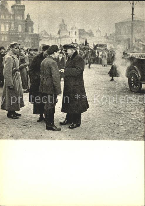 Politiker Lenin chats with V. M. Zagorsky May Day