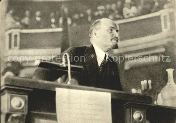 Politik Geschichte Lenin making a Report International Sit