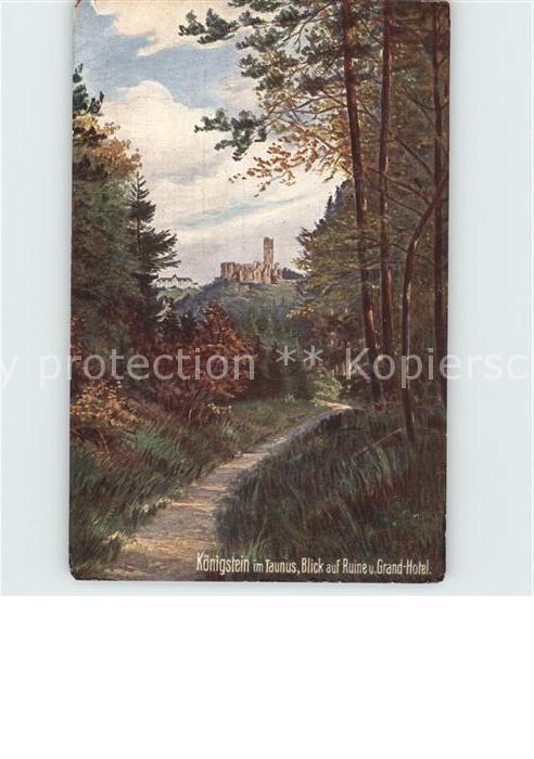 Verlag Wiedemann WIRO Nr. 2082 B Königstein im Taunus Ruine Grand