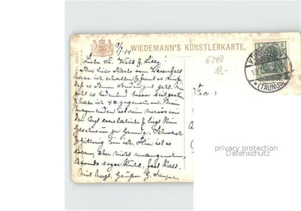 Verlag Wiedemann WIRO Nr. 2082 B Königstein im Taunus Ruine Grand – Bild 2