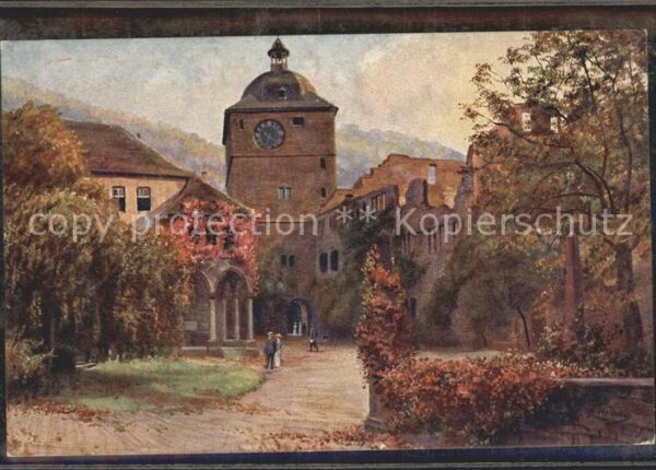 Hoffmann Heinrich Schloss Heidelberg Wartturm Ludwigsbau