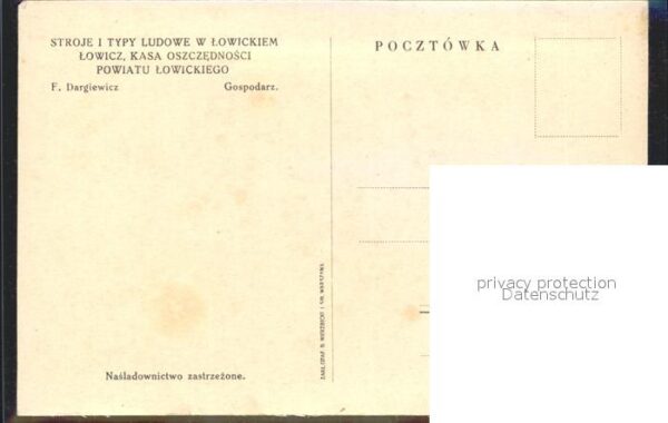 Kuenstlerkarte F. Dargiewicz Gospodarz – Bild 2